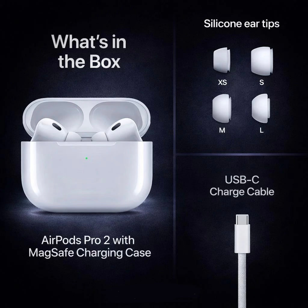 ASPODS PRO 2 WITH FREE MAGSAFE POWERPACK 10000 MAH WITH FREE 4 IN 1 MULTI CHARGING CABLE