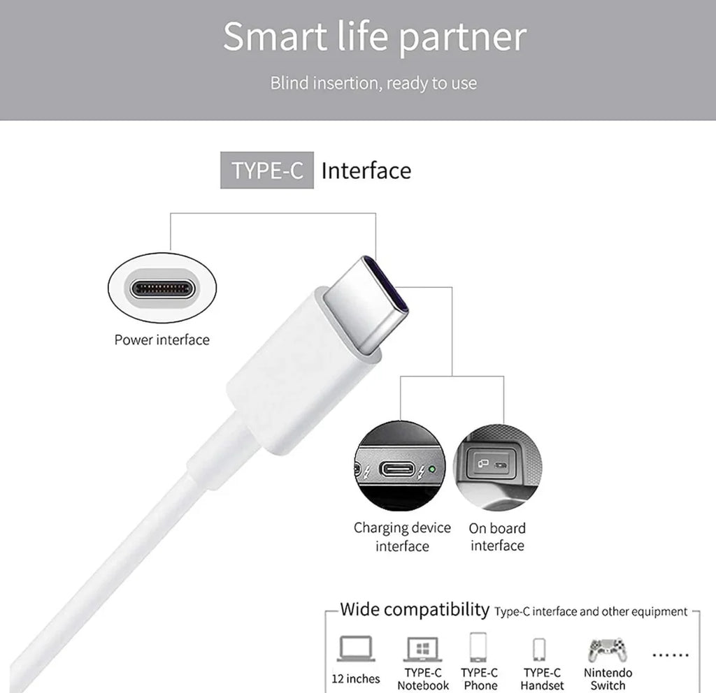 60W USB-C Charge Cable (1m)